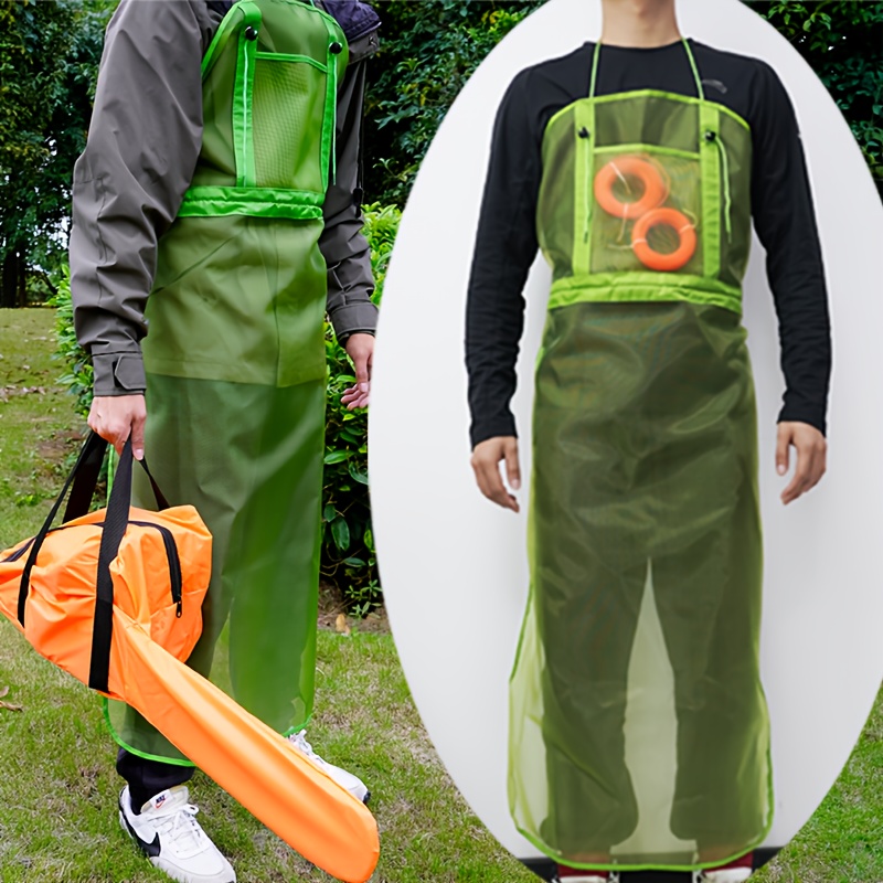 Garden mowing apron with nylon shoulder strap and mesh panels product image 2