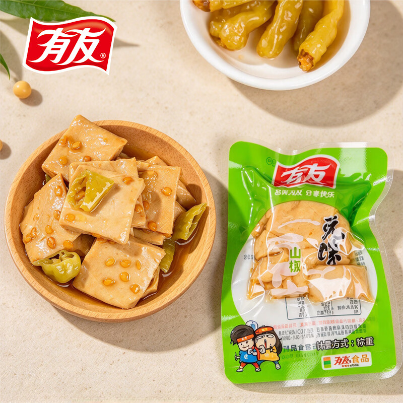 有友荤素大礼包600g:独立包装凤爪猪皮晶花生夜宵零食 商品图片4