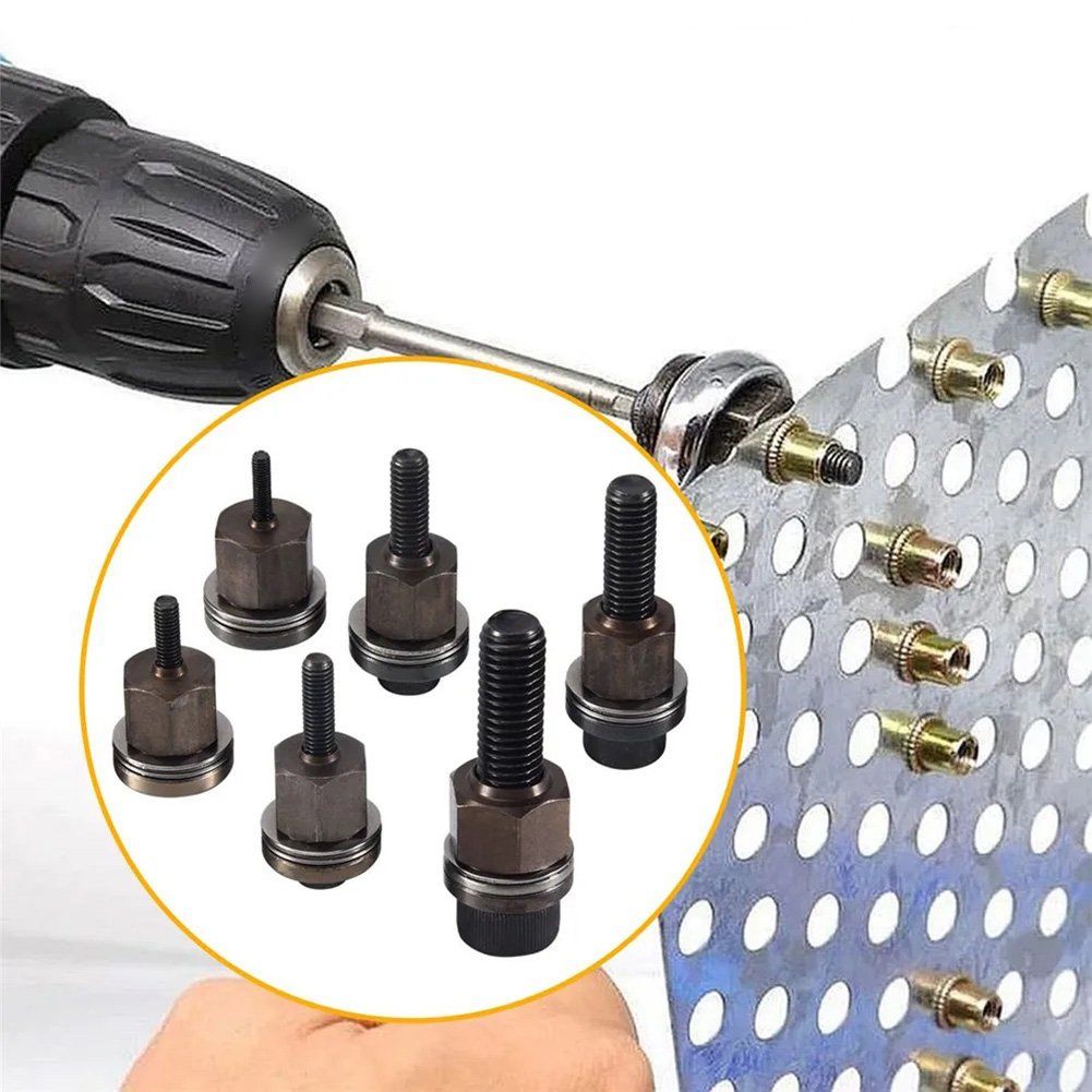 Manual Rivet Nut Tool with M3-M10 Mandrel Heads for Furniture Assembly product image 3