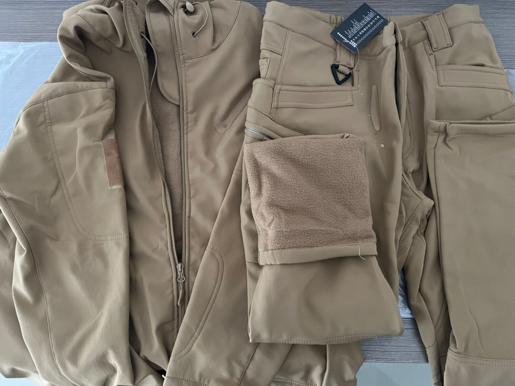 Men's Fleece Hood Cargo Jacket for Outdoor Activities product image 3